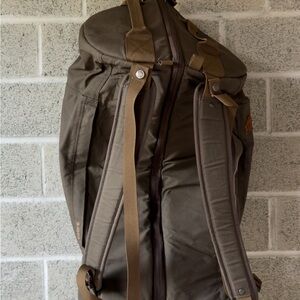 Fjallraven Olive/Tan Outdoor Canvas Backpack